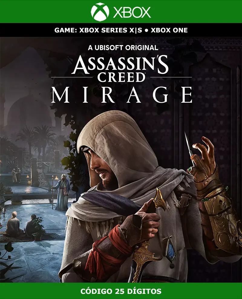 Assassin's Creed Mirage | Xbox | Código 25 Dígitos