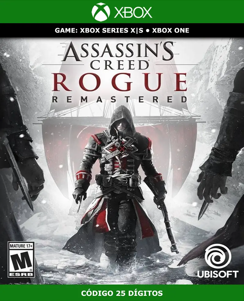 Assassin's Creed Rogue Remastered | XBOX | Código 25 Dígitos