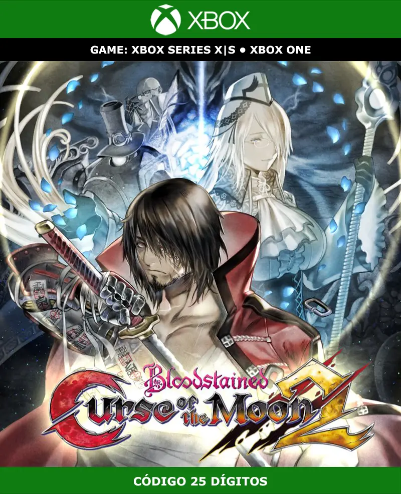 Bloodstained: Curse of the Moon 2 | XBOX | Código 25 Dígitos