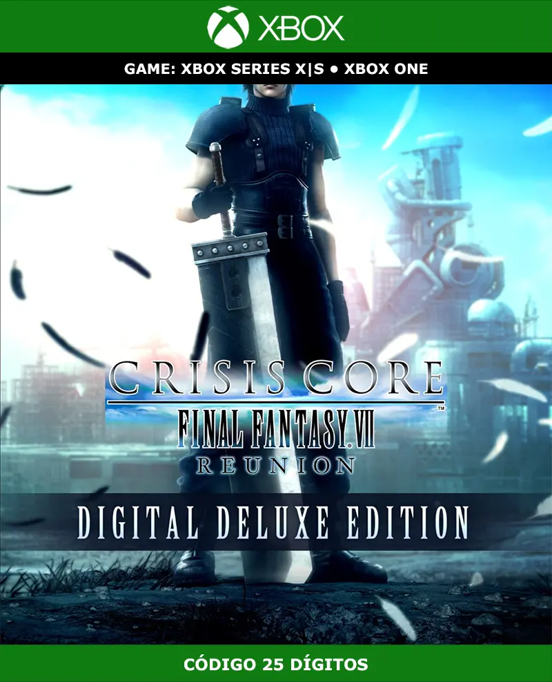 Crisis Core: Final Fantasy 7 Reunion Deluxe Edition | XBOX | Código 25 Dígitos