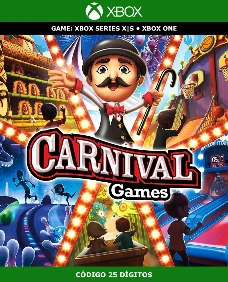 Carnival Games | XBOX | Código 25 Dígitos