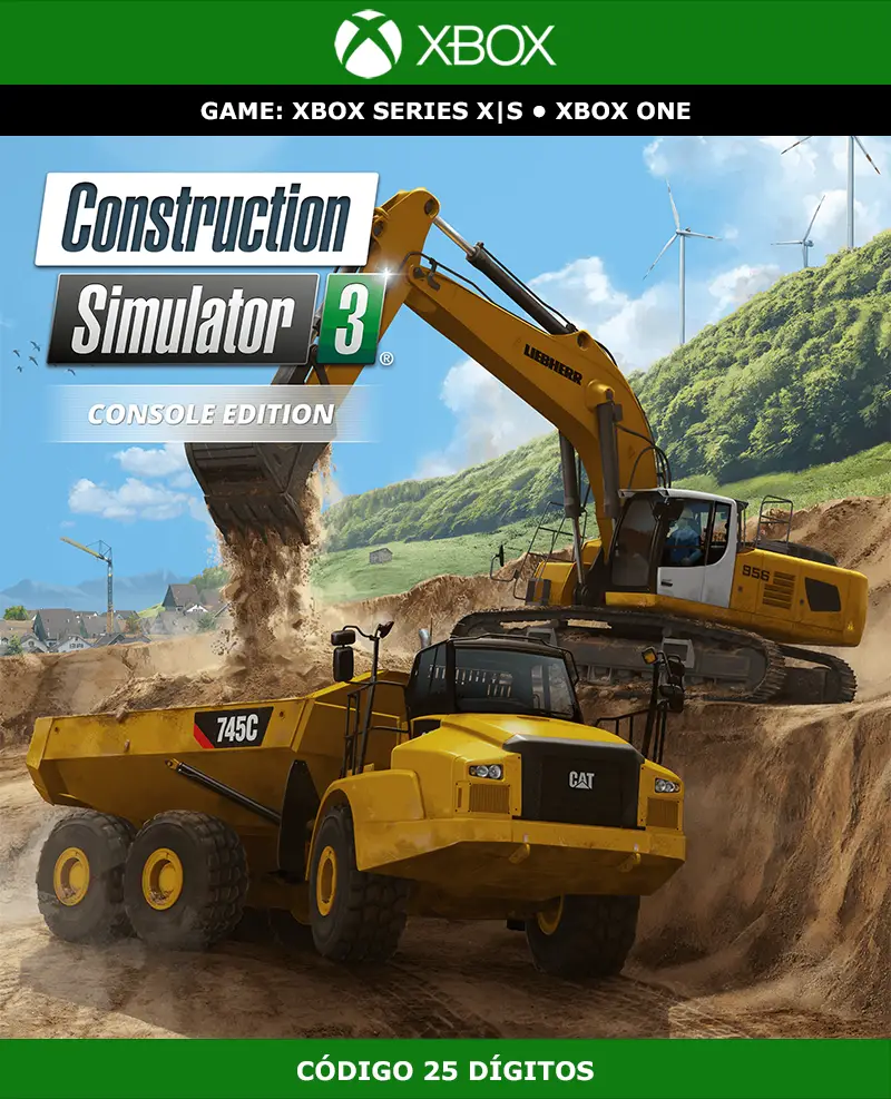 Construction Simulator 3 - Console Edition | XBOX | Código 25 Dígitos