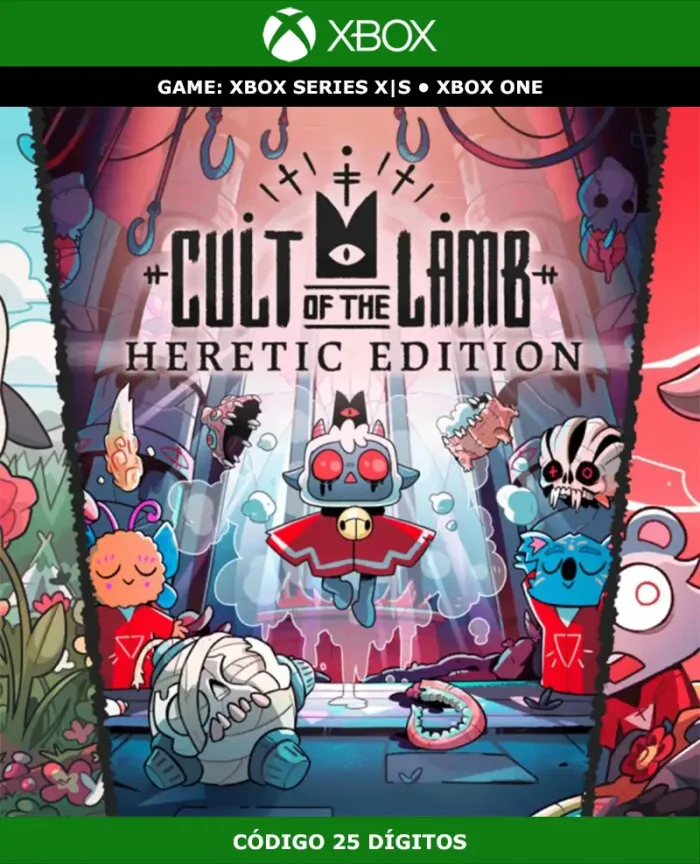 Cult of the Lamb Heretic Edition | XBOX | Código 25 Dígitos