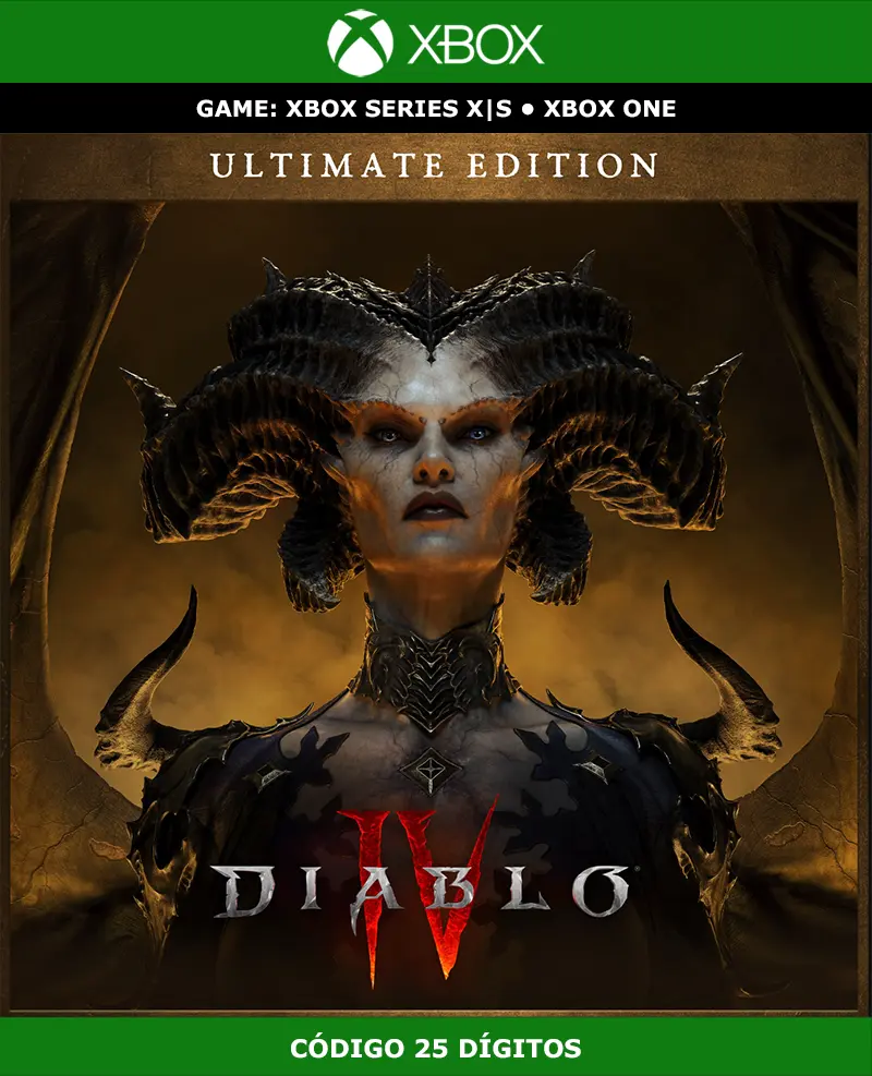 Diablo 4 Ultimate Edition | XBOX | Código 25 Dígitos