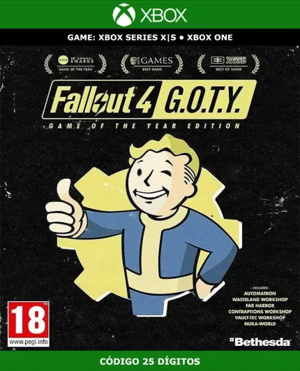 Fallout 4 Game of the Year GOTY | XBOX | Código 25 Dígitos