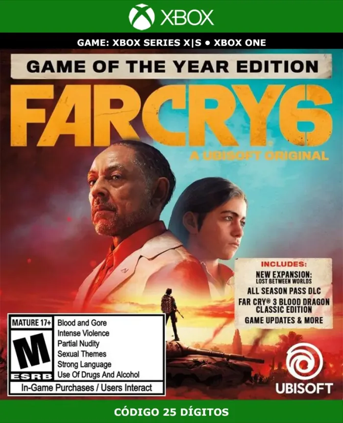 Far Cry 6 Game of the Year Edition GOTY | XBOX | Código 25 Dígitos