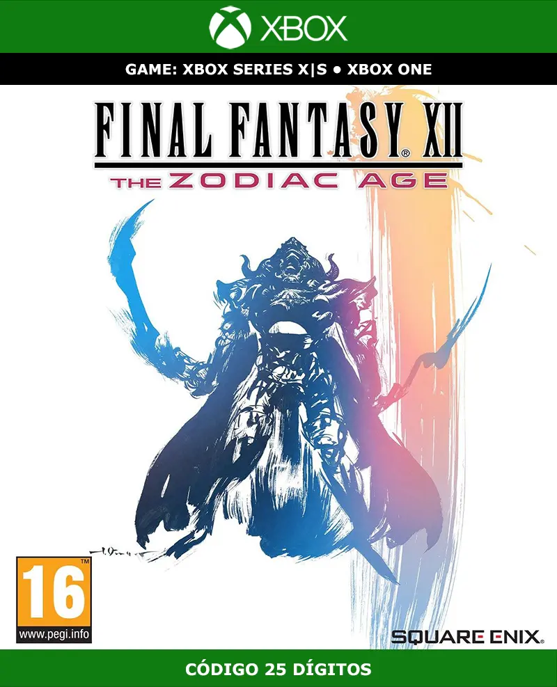 Final Fantasy XII The Zodiac Age | XBOX | Código 25 Dígitos