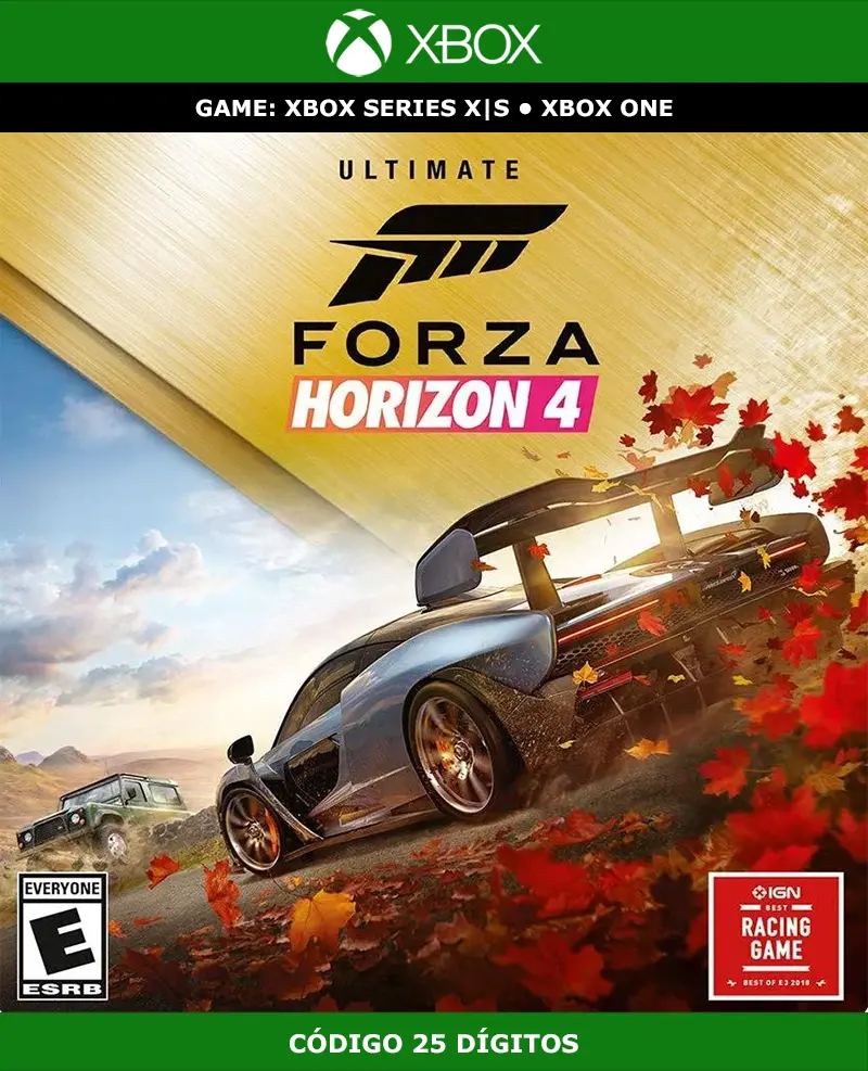 Forza Horizon 4 Ultimate Edition | XBOX | Código 25 Dígitos