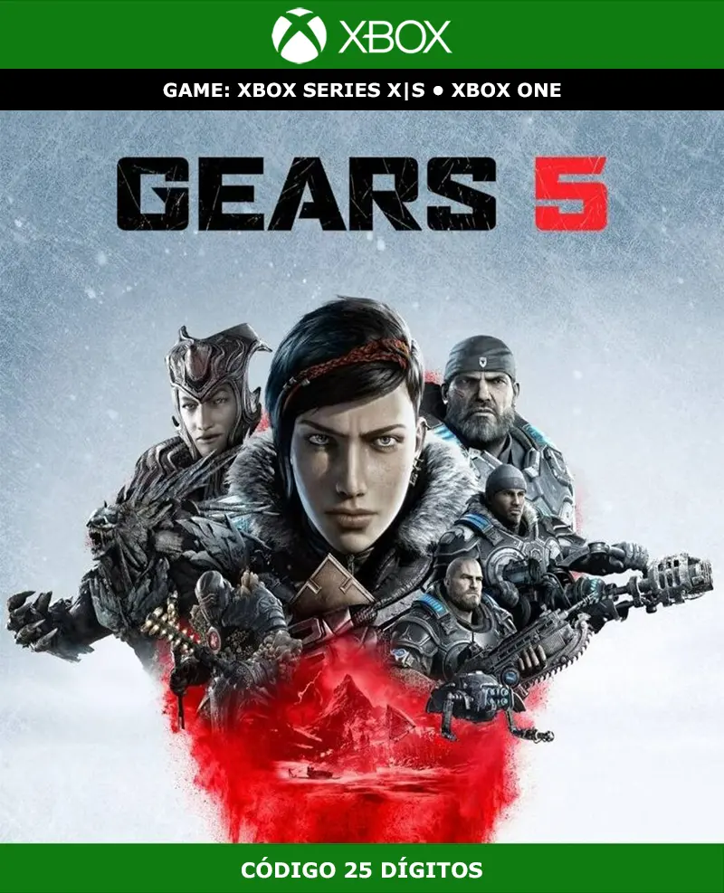 Gears 5 | XBOX | Código 25 Dígitos