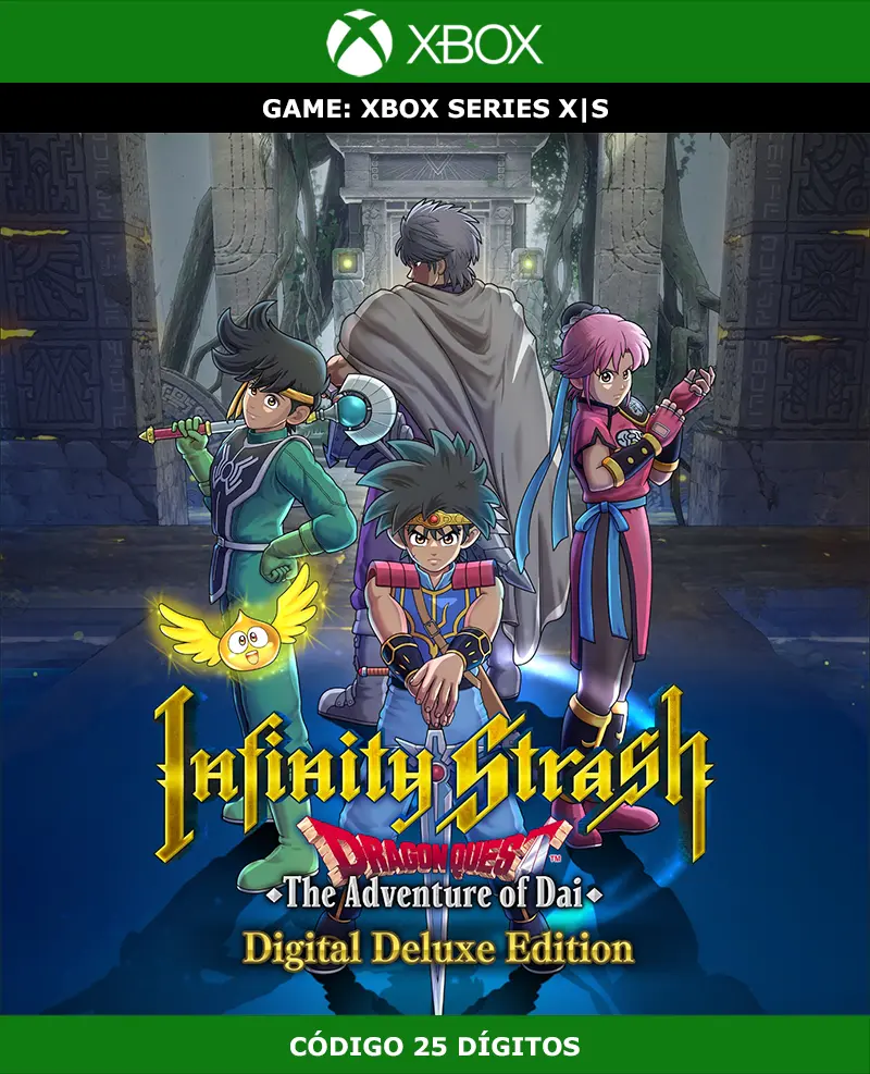 Infinity Strash: DRAGON QUEST The Adventure of Dai Deluxe Edition | Xbox Series X|S | Código 25 Dígitos