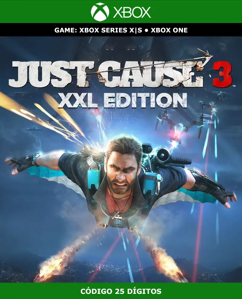 Just Cause 3 XXL Edition | XBOX | Código 25 Dígitos