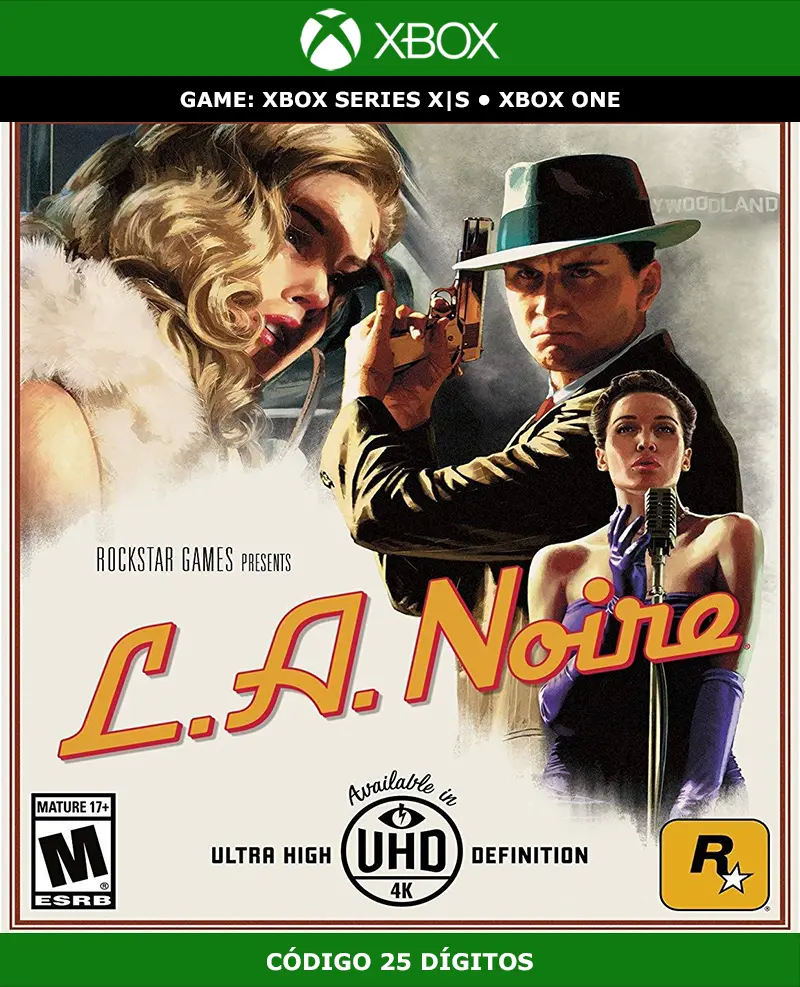 L.A. Noire | XBOX | Código 25 Dígitos