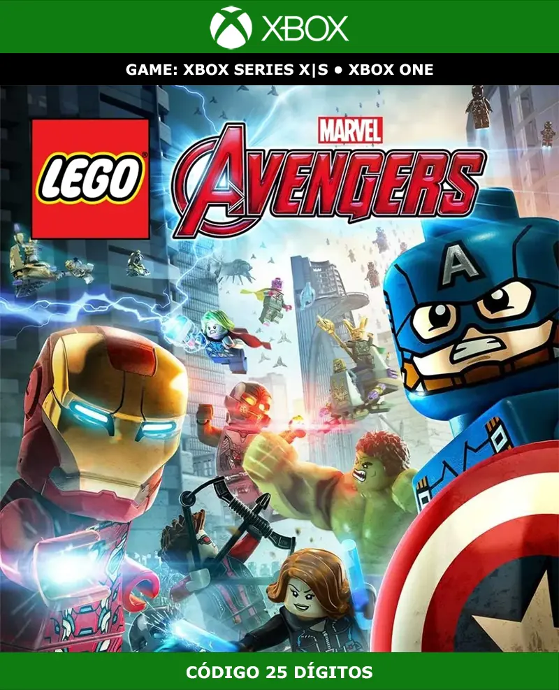 LEGO: Marvel Vingadores | XBOX | Código 25 Dígitos