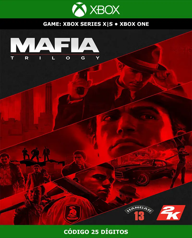 Mafia: Trilogy | XBOX | Código 25 Dígitos