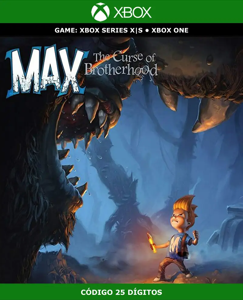 Max: The Curse of Brotherhood | XBOX | Código 25 Dígitos