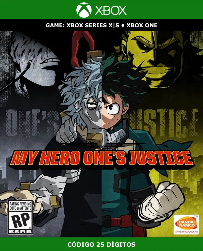 My Hero Ones Justice | XBOX | Código 25 Dígitos