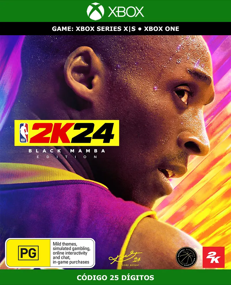 NBA 2K24 Black Mamba Edition | XBOX | Código 25 Dígitos