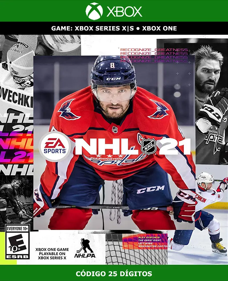 NHL 21 | XBOX | Código 25 Dígitos