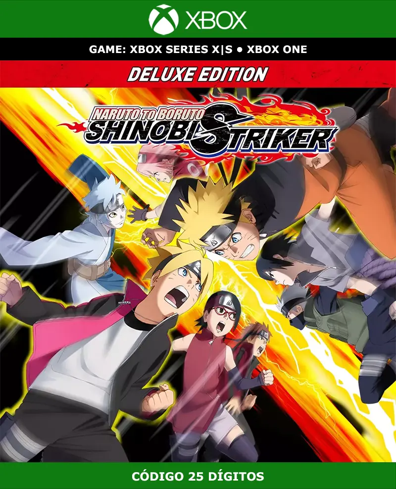 Naruto to Boruto: Shinobi Striker Deluxe Edition | XBOX | Código 25 Dígitos