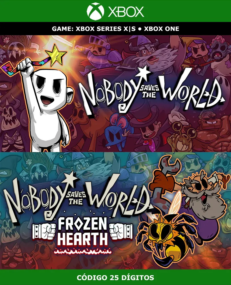 Nobody Saves the World + Frozen Hearth | XBOX | Código 25 Dígitos