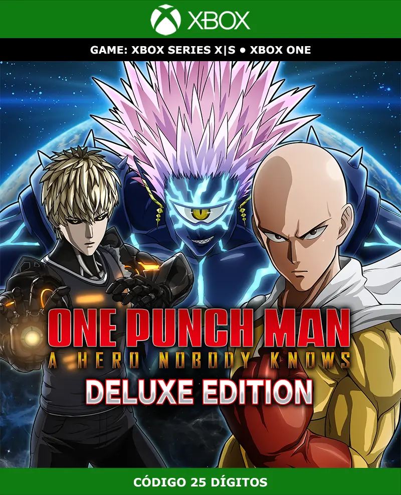 One Punch Man: A Hero Nobody Knows Deluxe Edition | XBOX | Código 25 Dígitos