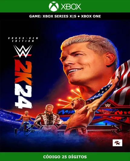 WWE 2K24 Cross-Gen Edition | XBOX | Código 25 Dígitos