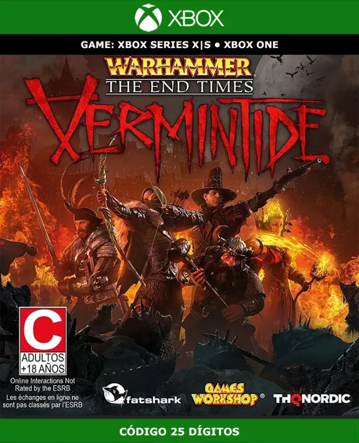 Warhammer: The End Times - Vermintide | XBOX | Código 25 Dígitos
