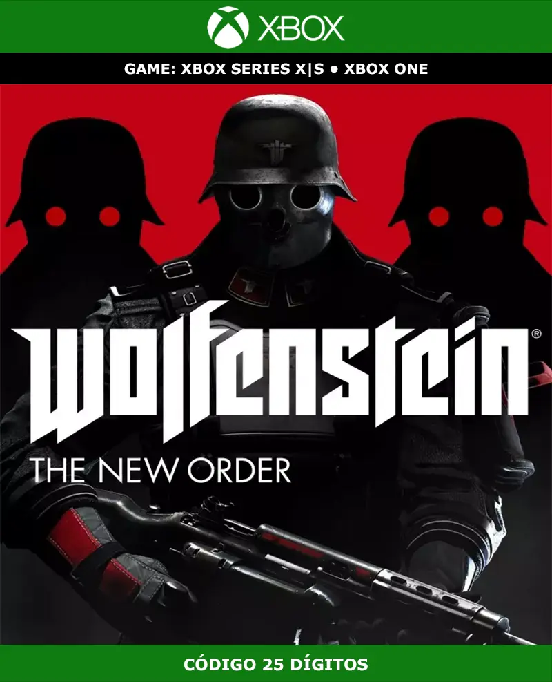 Wolfenstein: The New Order | XBOX | Código 25 Dígitos