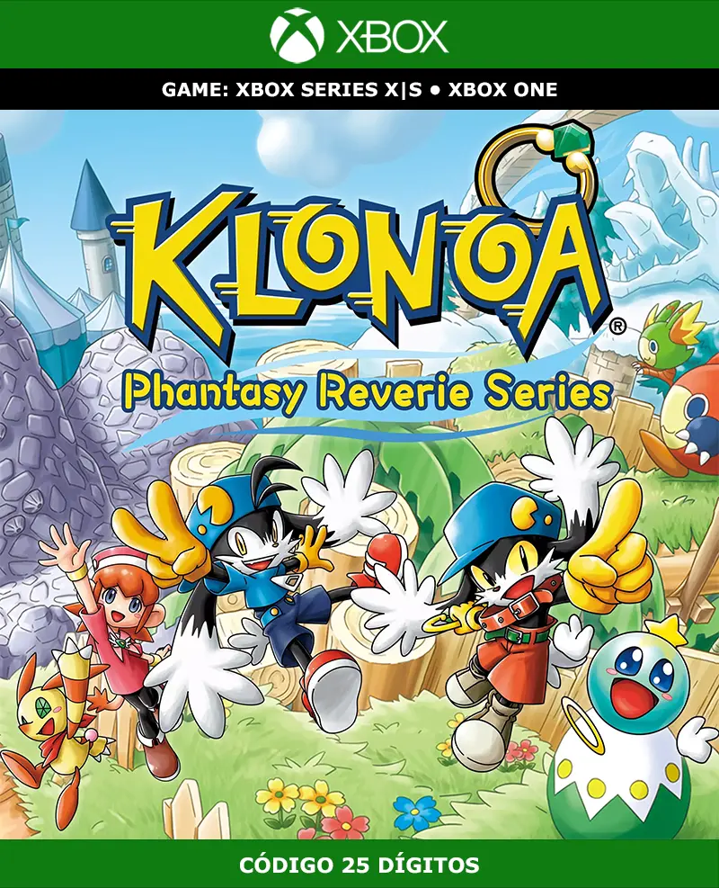 Klonoa Phantasy Reverie Series | XBOX | Código 25 Dígitos