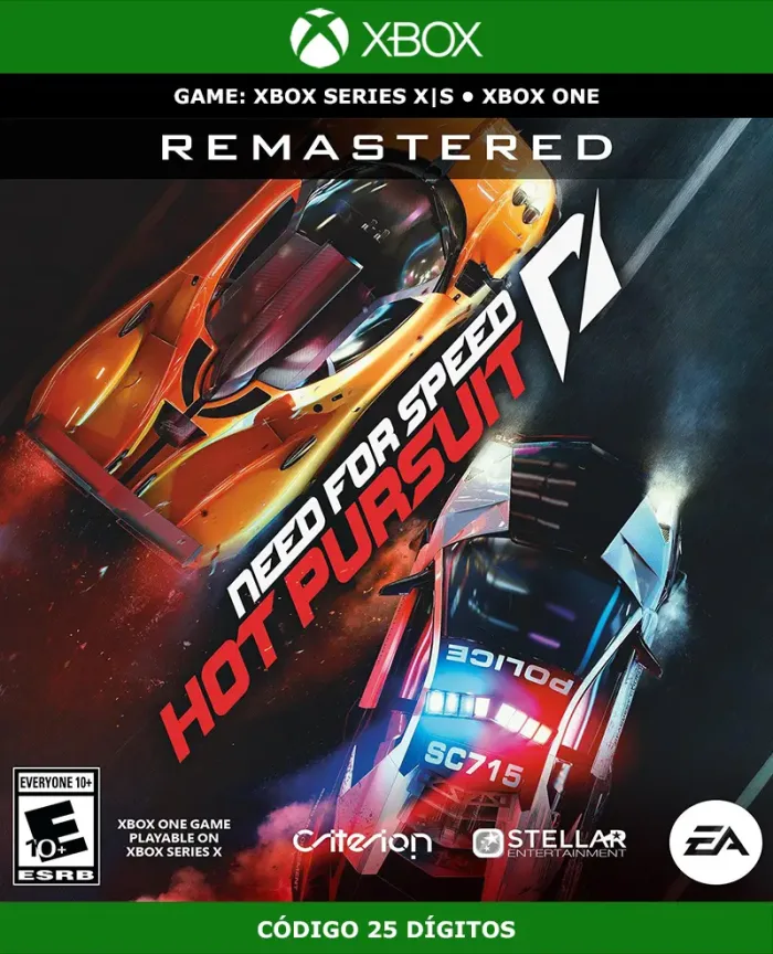 Need for Speed: Hot Pursuit Remastered | XBOX | Código 25 Dígitos