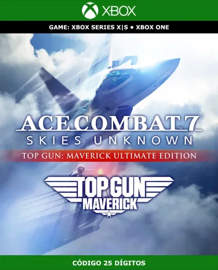Ace Combat 7: Skies Unknown TOP GUN: Maverick Ultimate Edition | Xbox | Código 25 Dígitos