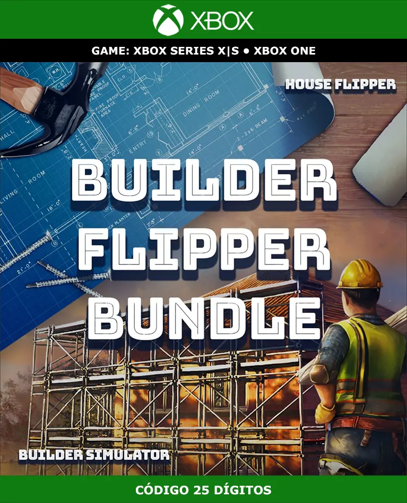 Builder Flipper Bundle | XBOX | Código 25 Dígitos