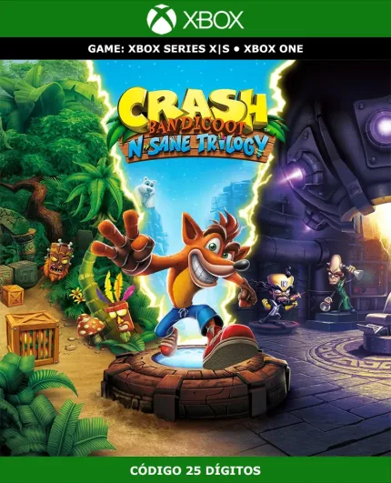 Crash Bandicoot N. Sane Trilogy | Xbox | Código 25 Dígitos