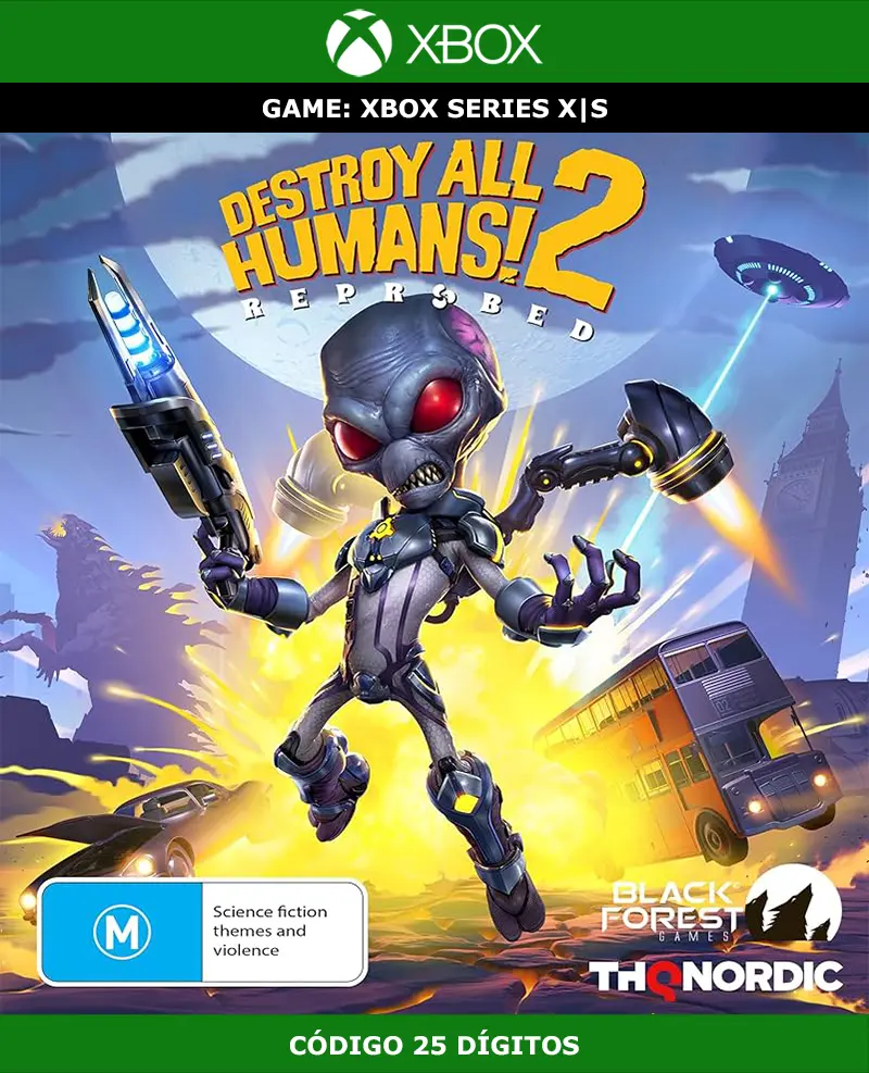 Destroy All Humans! 2 Reprobed | Xbox Series X|S | Código 25 Dígitos