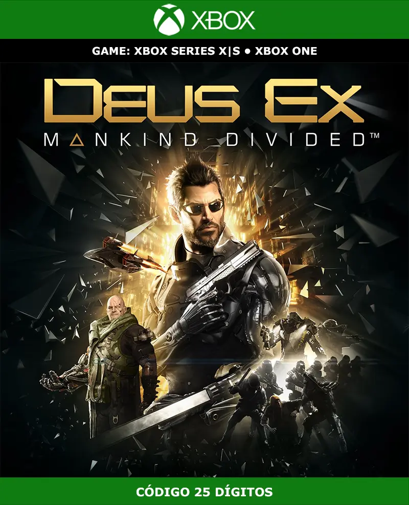 Deus Ex: Mankind Divided | Xbox | Código 25 Dígitos