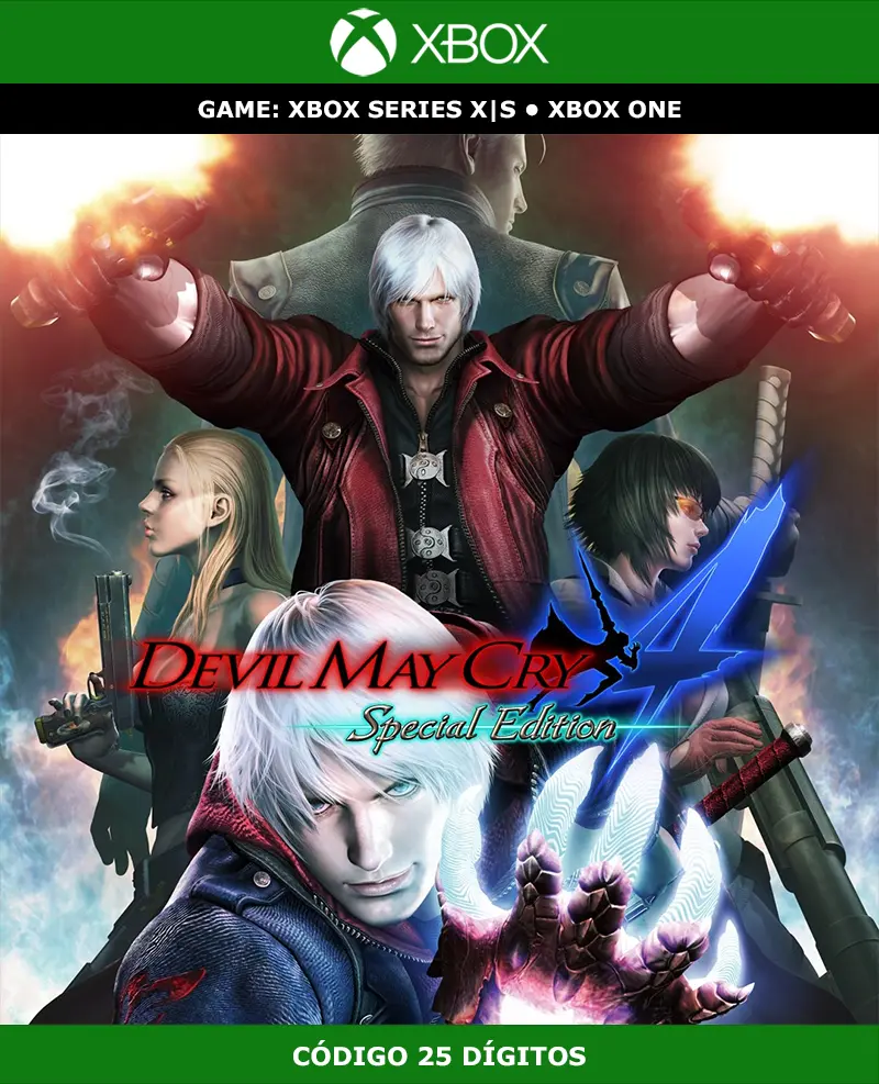 Devil May Cry 4 Special Edition | Xbox | Código 25 Dígitos