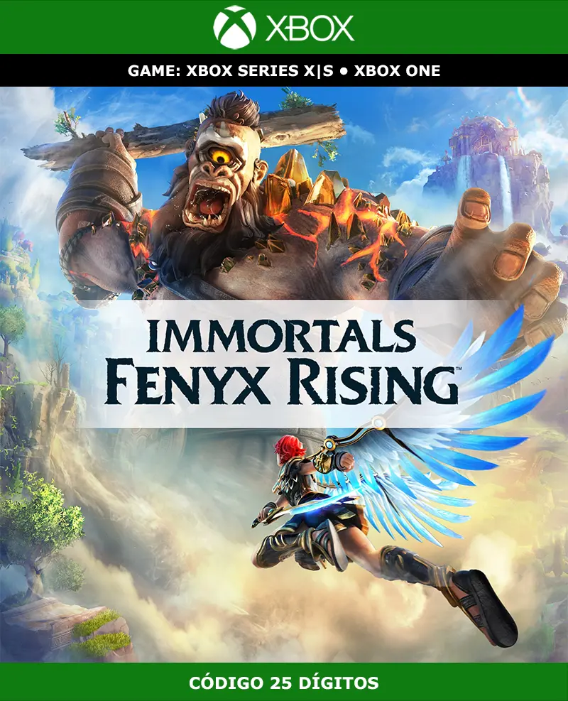 Immortals Fenyx Rising | Xbox | Código 25 Dígitos