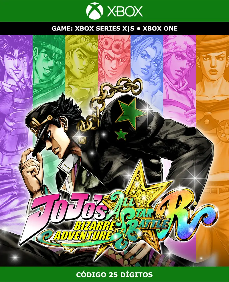 JoJo's Bizarre Adventure: All-Star Battle R | Xbox | Código 25 Dígitos