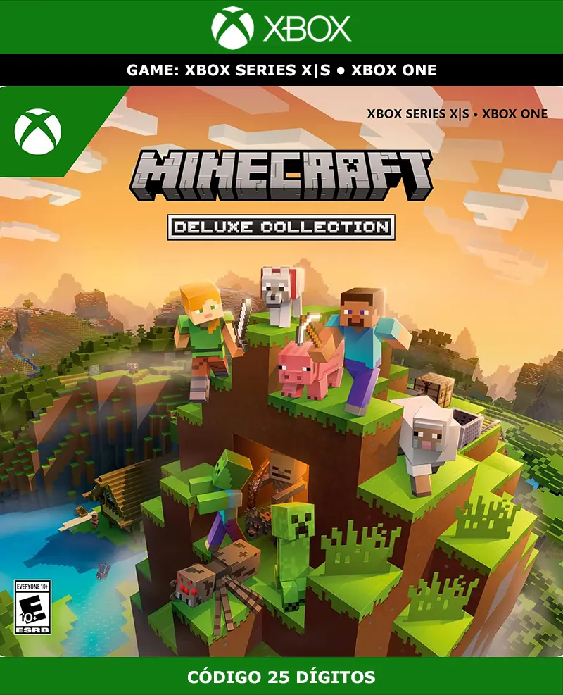 Minecraft: Deluxe Collection | XBOX | Código 25 Dígitos