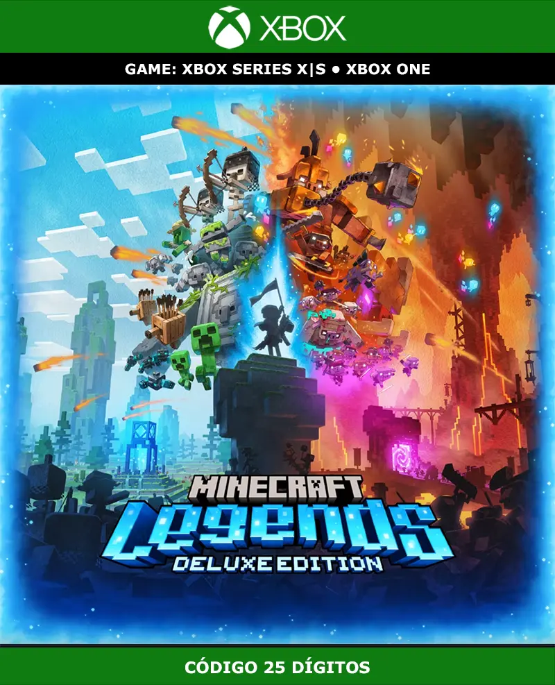 Minecraft Legends Deluxe Edition | XBOX | Código 25 Dígitos