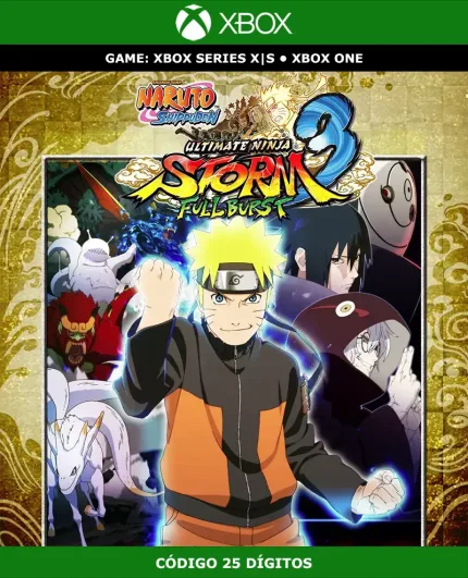 Naruto Shippuden: Ultimate Ninja Storm 3 Full Burst | Xbox | Código 25 Dígitos