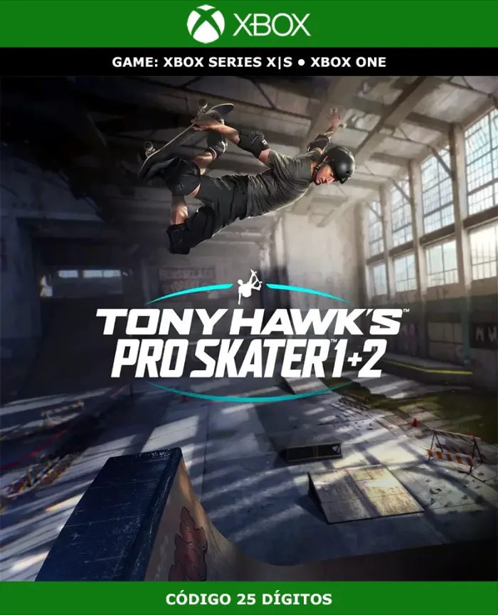 Tony Hawk's Pro Skater 1 + 2 | Xbox | Código 25 Dígitos