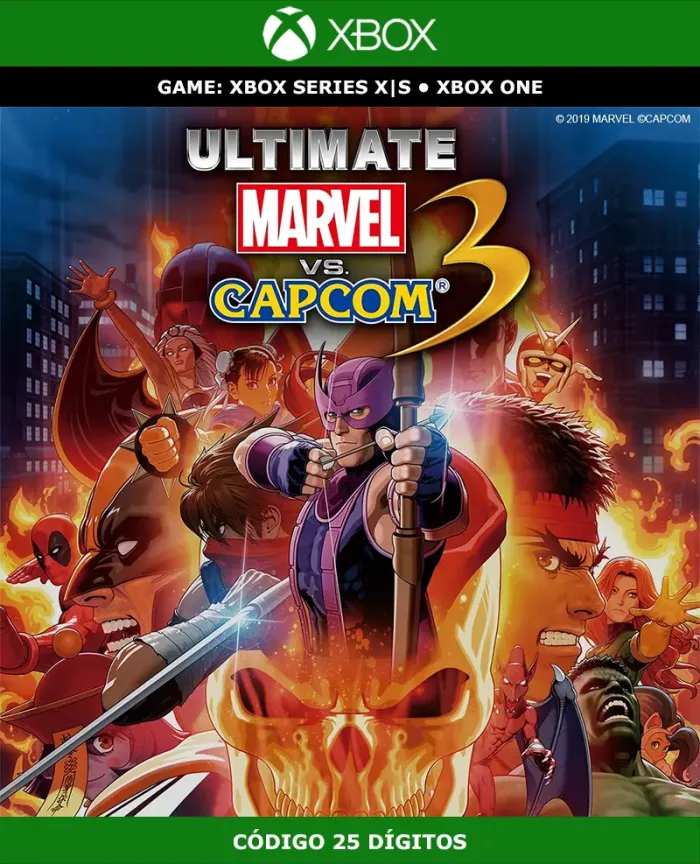 Ultimate Marvel vs. Capcom 3 | Xbox | Código 25 Dígitos