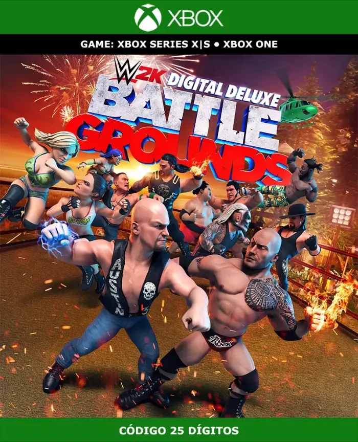 WWE 2K Battlegrounds | XBOX | Código 25 Dígitos