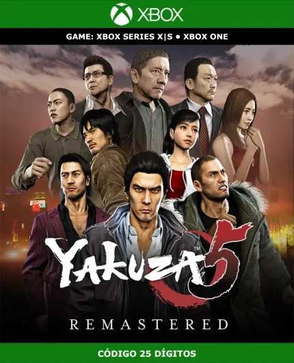 Yakuza 5 Remastered | Xbox | Código 25 Dígitos