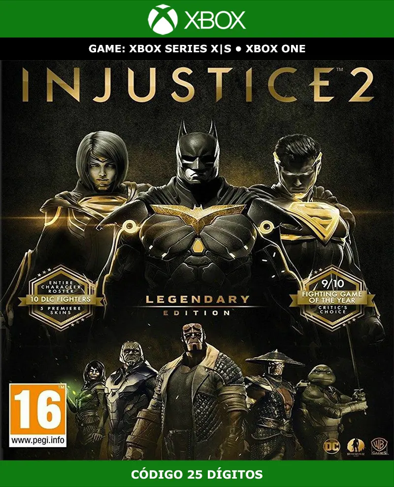 Injustice 2 Legendary Edition | XBOX | Código 25 Dígitos