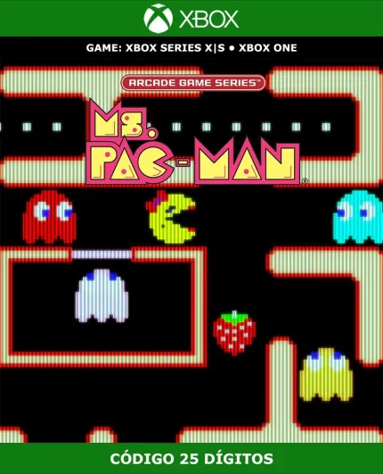 Arcade Game Series: Ms. Pac-man | Xbox | Código 25 Dígitos