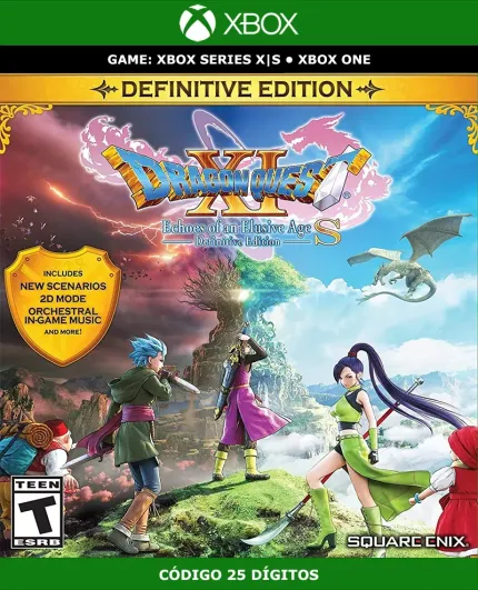 DRAGON QUEST XI S: Echoes of an Elusive Age - Definitive Edition | Xbox | Código 25 Dígitos