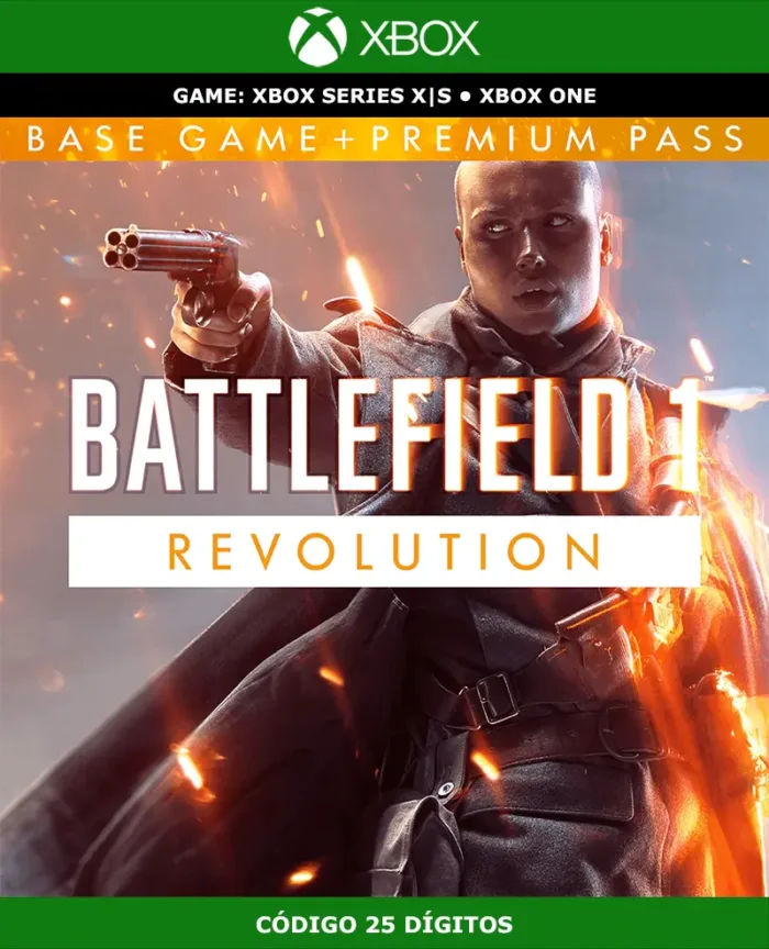 Battlefield 1 Revolution | XBOX | Código 25 Dígitos