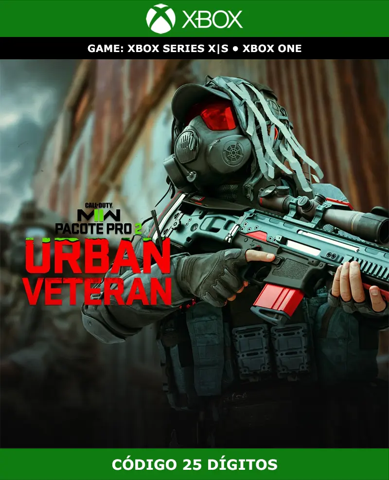 Call of Duty: Modern Warfare II - Urban Veteran: Pro Pack DLC | Xbox | Código 25 Dígitos